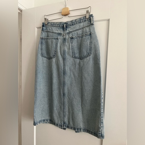 NWOT MANGO Denim Midi Skirt - Picture 9 of 12